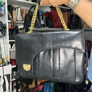 Bally Chain Top Handle Bag.